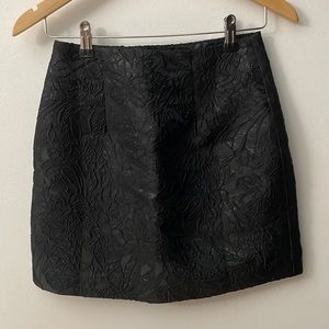 & other stories black textured skirt